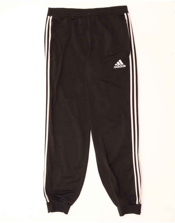 Adidas Mens Tracksuit Trousers Joggers Medium  Black Polyester