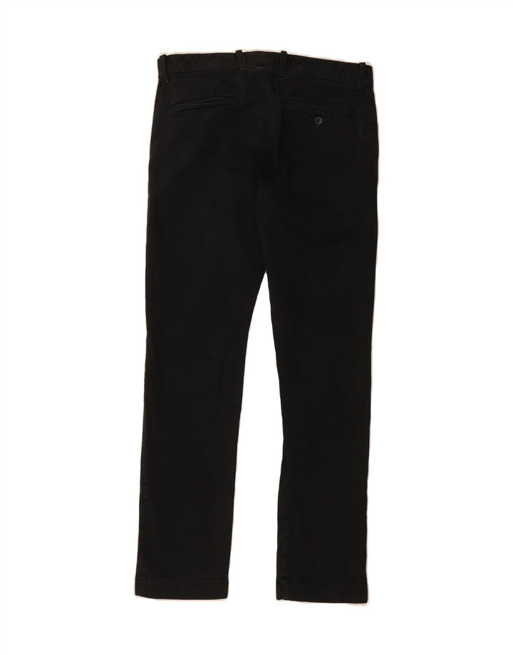 J. CREW Womens Flex Slim Chino Trousers W30 L30 Black Cotton Vintage J. Crew and Second-Hand J. Crew from Messina Hembry 