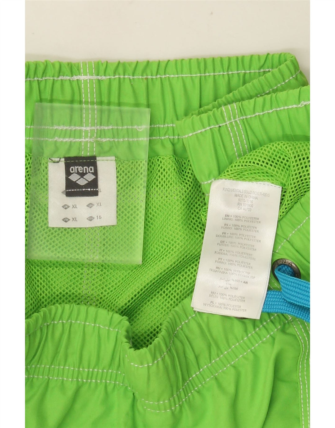 ARENA Mens Swimming Shorts XL  Green Polyester