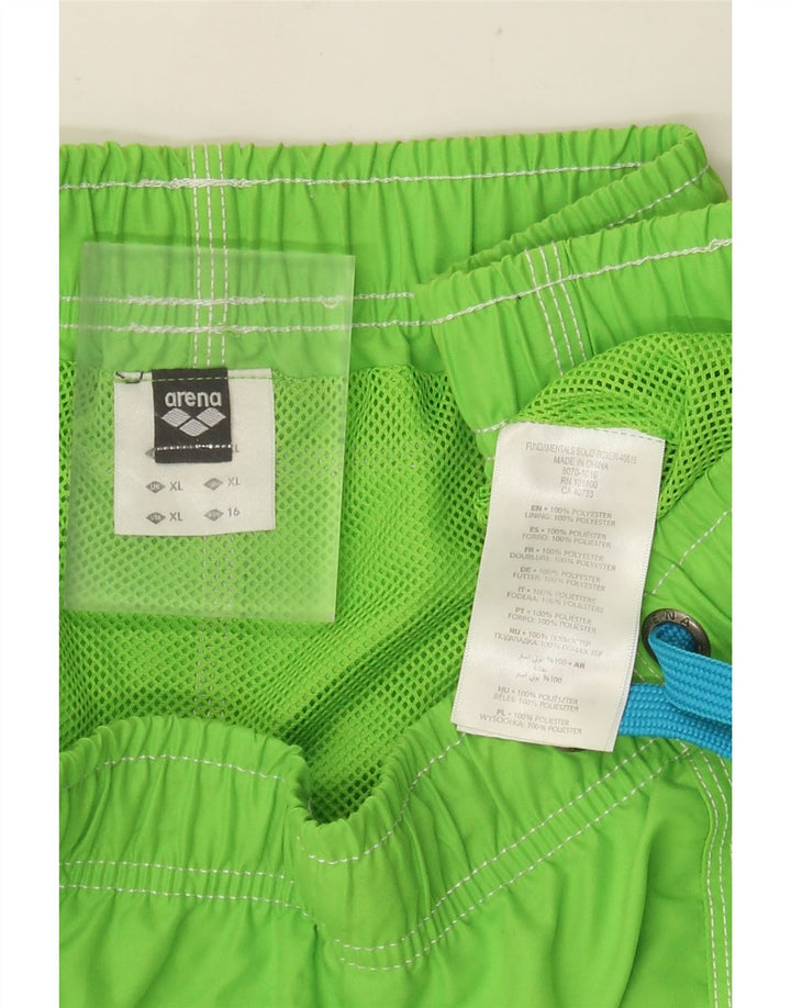 ARENA Mens Swimming Shorts XL  Green Polyester