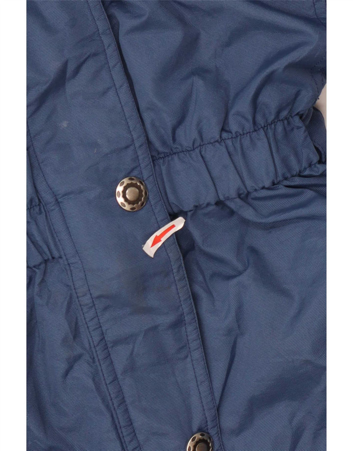 MC Kee's Womens Hooded Oversized Ski Jumpsuit UK 16 Large Blue Polyamide