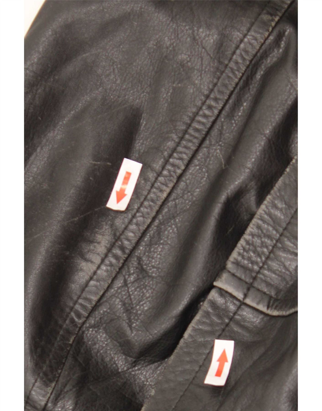 Vintage Mens Leather Jacket UK 44 2XL Black