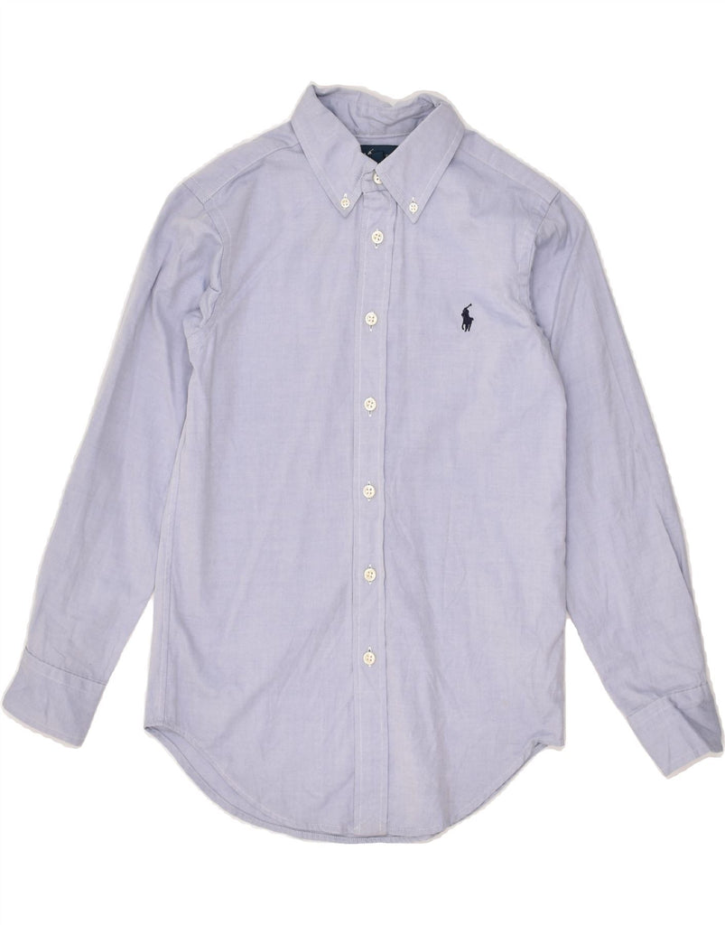 POLO RALPH LAUREN Boys Shirt 7-8 Years Blue Cotton | Vintage Polo Ralph Lauren | Thrift | Second-Hand Polo Ralph Lauren | Used Clothing | Messina Hembry 