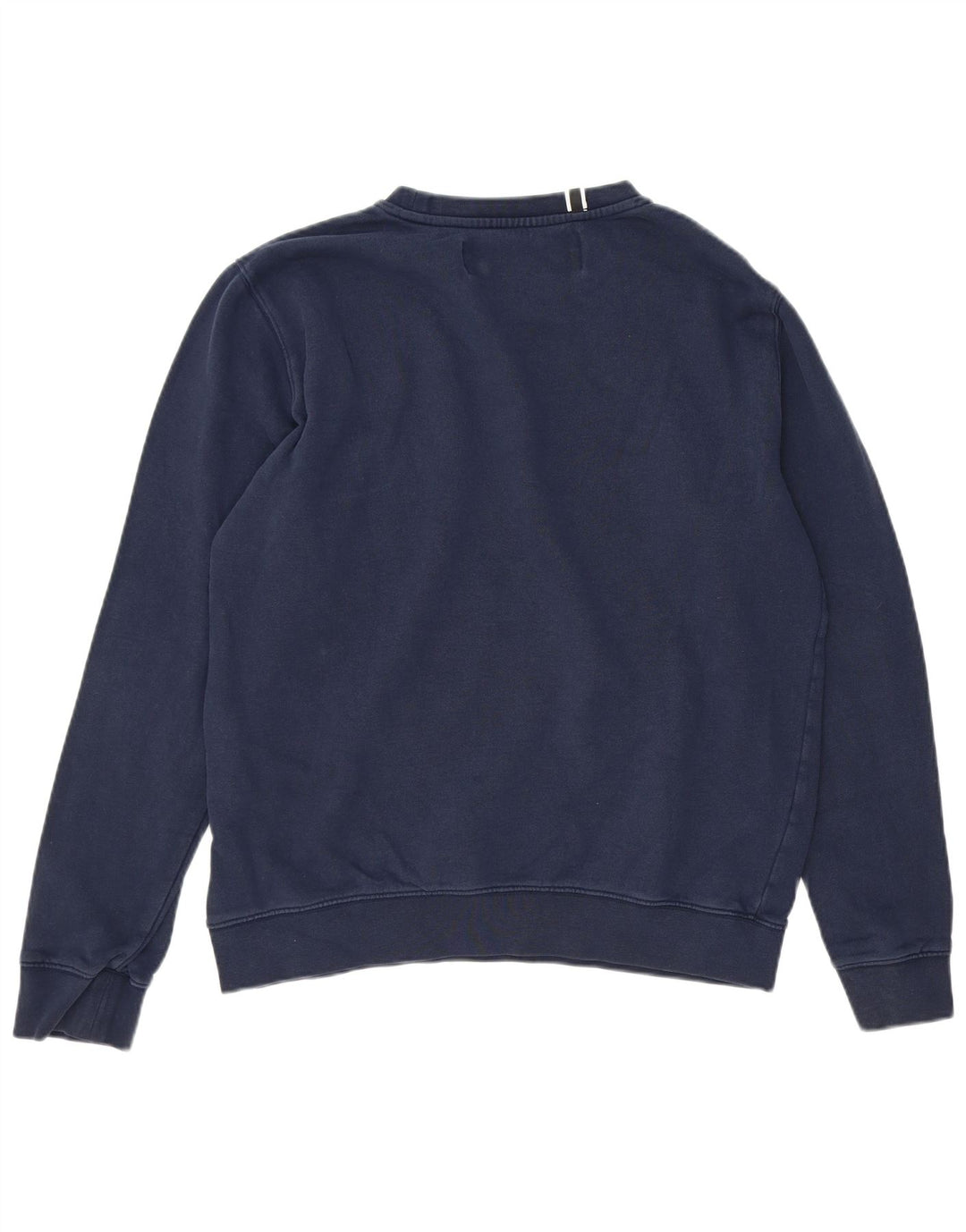 Replay Mens Graphic Sweatshirt Jumper Large Navy Blue Cotton