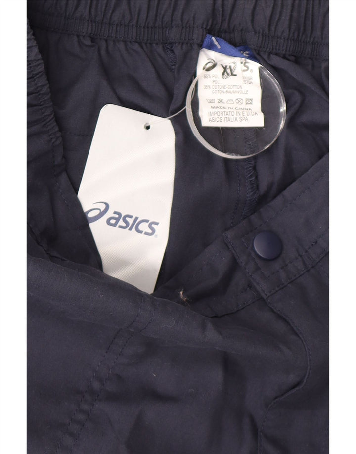 Asics Mens Straight Cargo Trousers XL W36 L34 Navy Blue Polyester