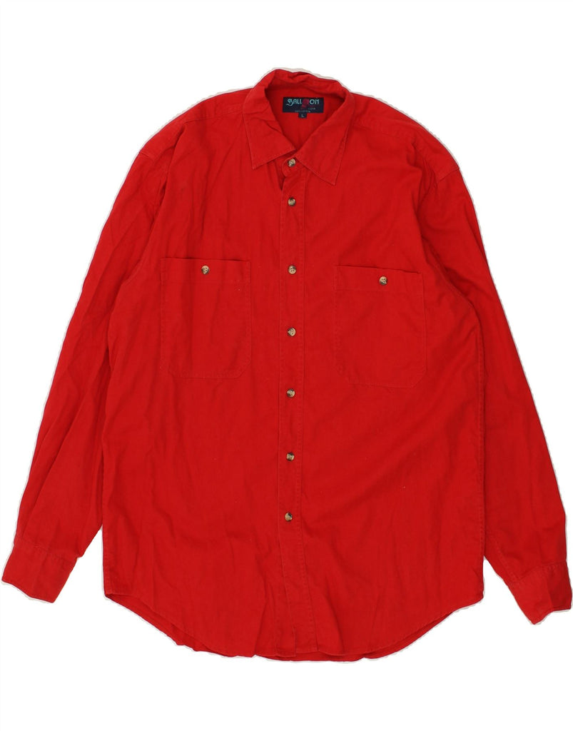 BALLOON Mens Shirt Large Red | Vintage Balloon | Thrift | Second-Hand Balloon | Used Clothing | Messina Hembry 