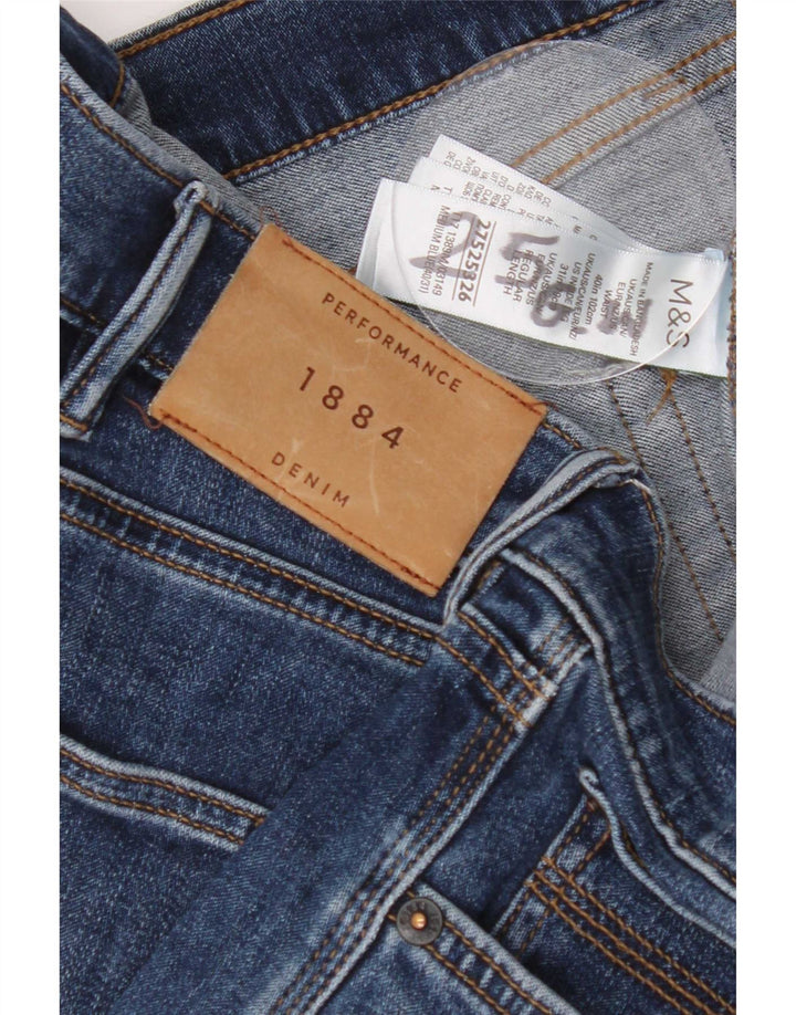Marks & Spencer Mens Straight Jeans W40 L27 Blue Cotton