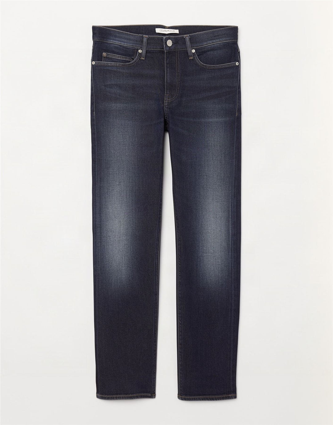 Calvin Klein Mens Straight Jeans W33 L30 Navy Blue Cotton