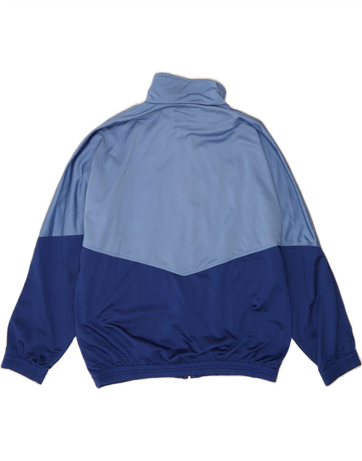 DIADORA Mens Graphic Tracksuit Top Jacket IT 54 Large Blue Colourblock Vintage Diadora and Second-Hand Diadora from Messina Hembry 
