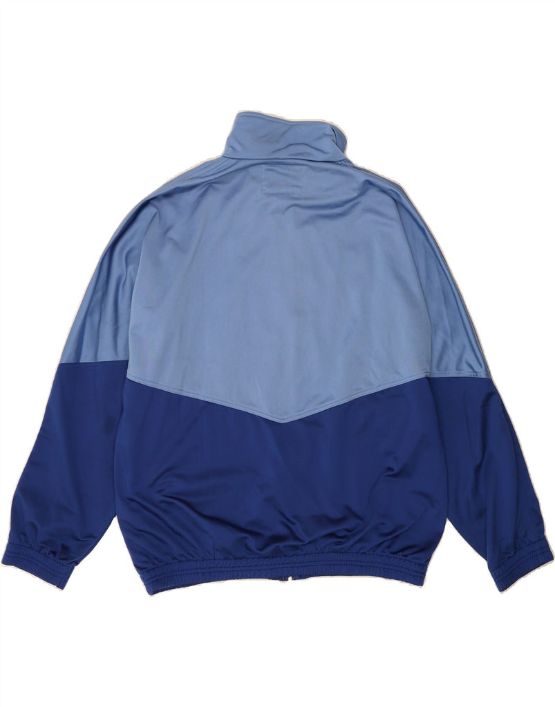 DIADORA Mens Graphic Tracksuit Top Jacket IT 54 Large Blue Colourblock Vintage Diadora and Second-Hand Diadora from Messina Hembry 