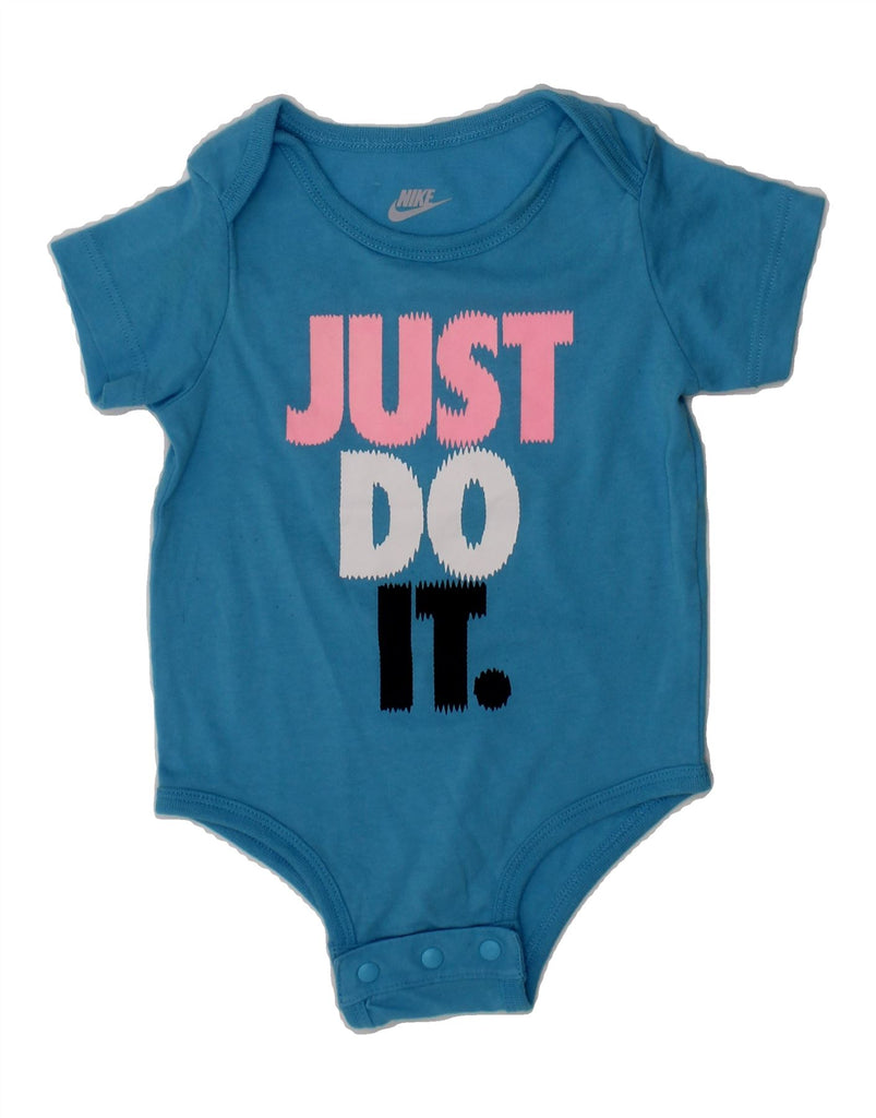 NIKE Baby Girls Graphic Bodysuit 3-6 Months Blue Cotton Vintage Nike and Second-Hand Nike from Messina Hembry 