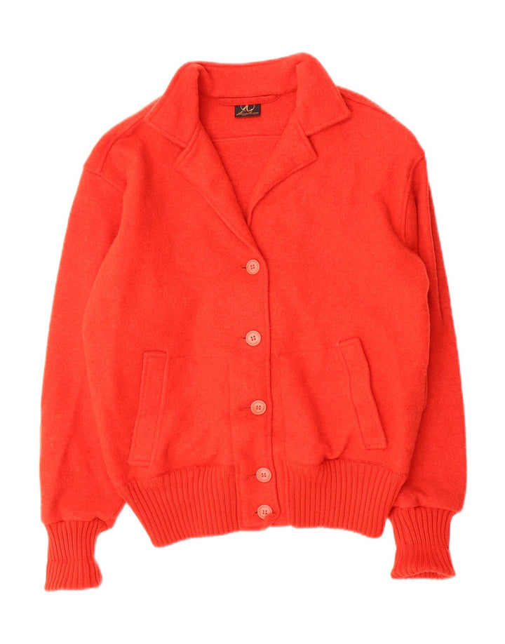 Vintage Womens Cardigan Sweater EU 40 Medium Red