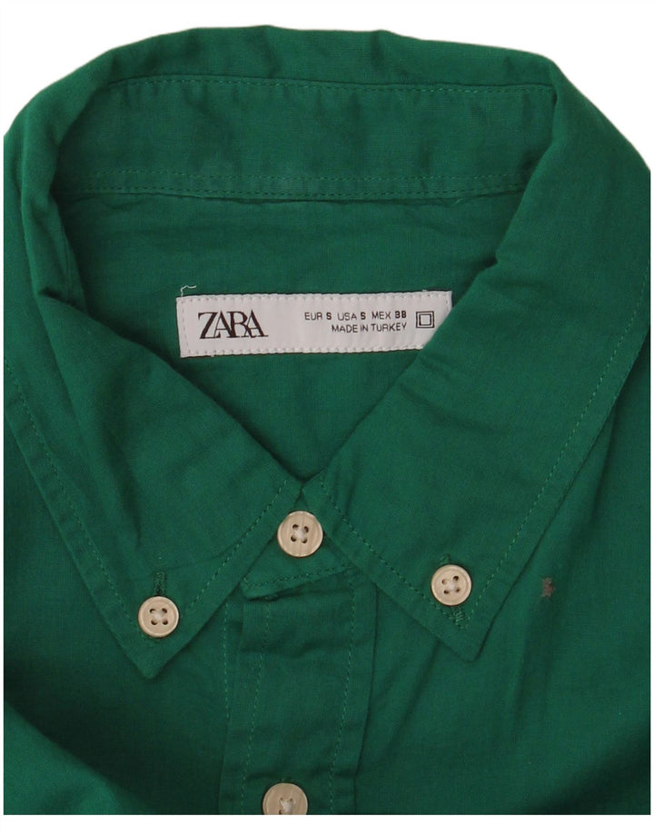Zara Mens Shirt Small Green