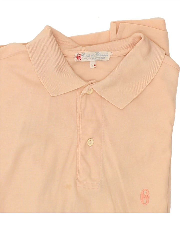 CONTE OF FLORENCE Mens Polo Shirt IT 50 Medium Pink Vintage Conte of Florence and Second-Hand Conte of Florence from Messina Hembry 