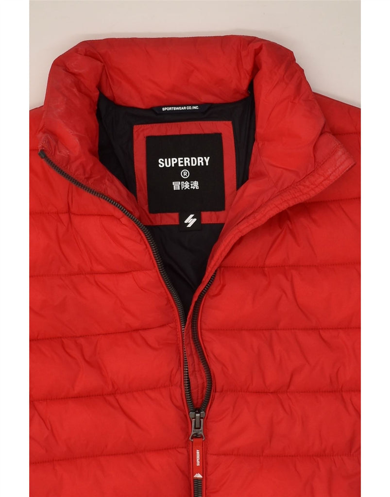 SUPERDRY Womens Padded Jacket UK 10 Small Red Nylon | Vintage Superdry | Thrift | Second-Hand Superdry | Used Clothing | Messina Hembry 