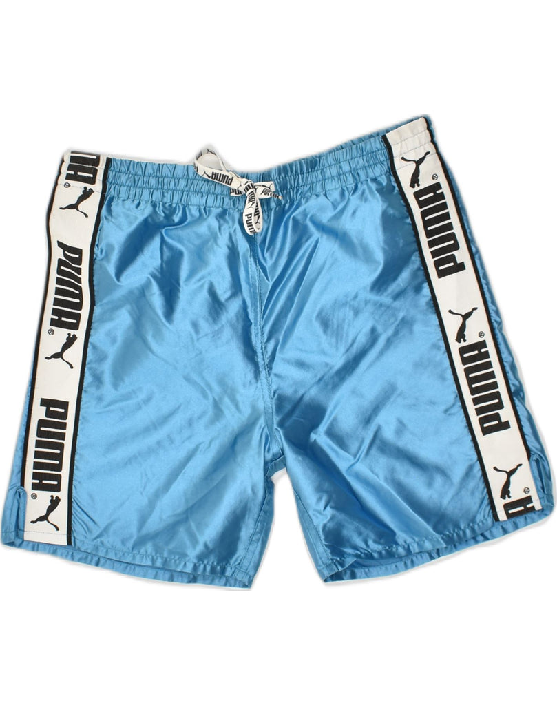 PUMA Boys Sport Shorts 9-10 Years UK 26 Blue Polyester | Vintage Puma | Thrift | Second-Hand Puma | Used Clothing | Messina Hembry 