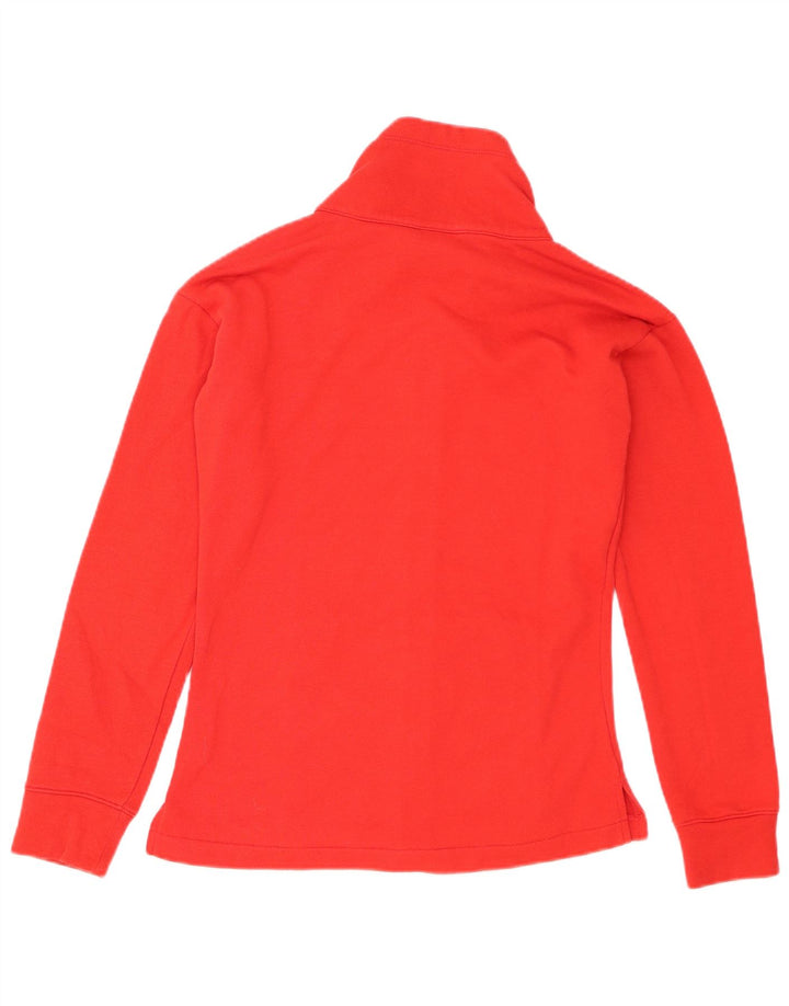 Champion Womens Graphic Tracksuit Top Jacket UK 12 Medium Red Cotton