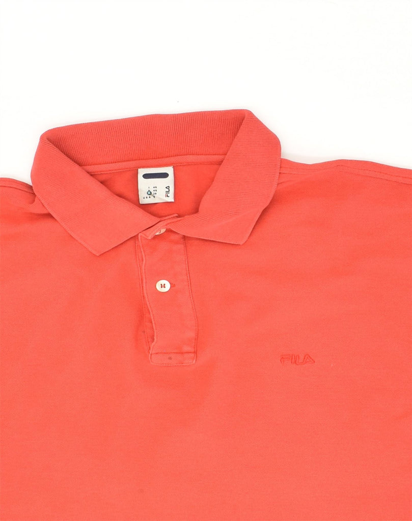 FILA Womens Polo Shirt IT 46 Small Red Cotton | Vintage Fila | Thrift | Second-Hand Fila | Used Clothing | Messina Hembry 