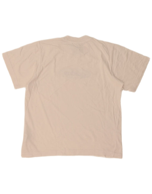 Adidas Boys Graphic T-Shirt Top 13-14 Years White Cotton