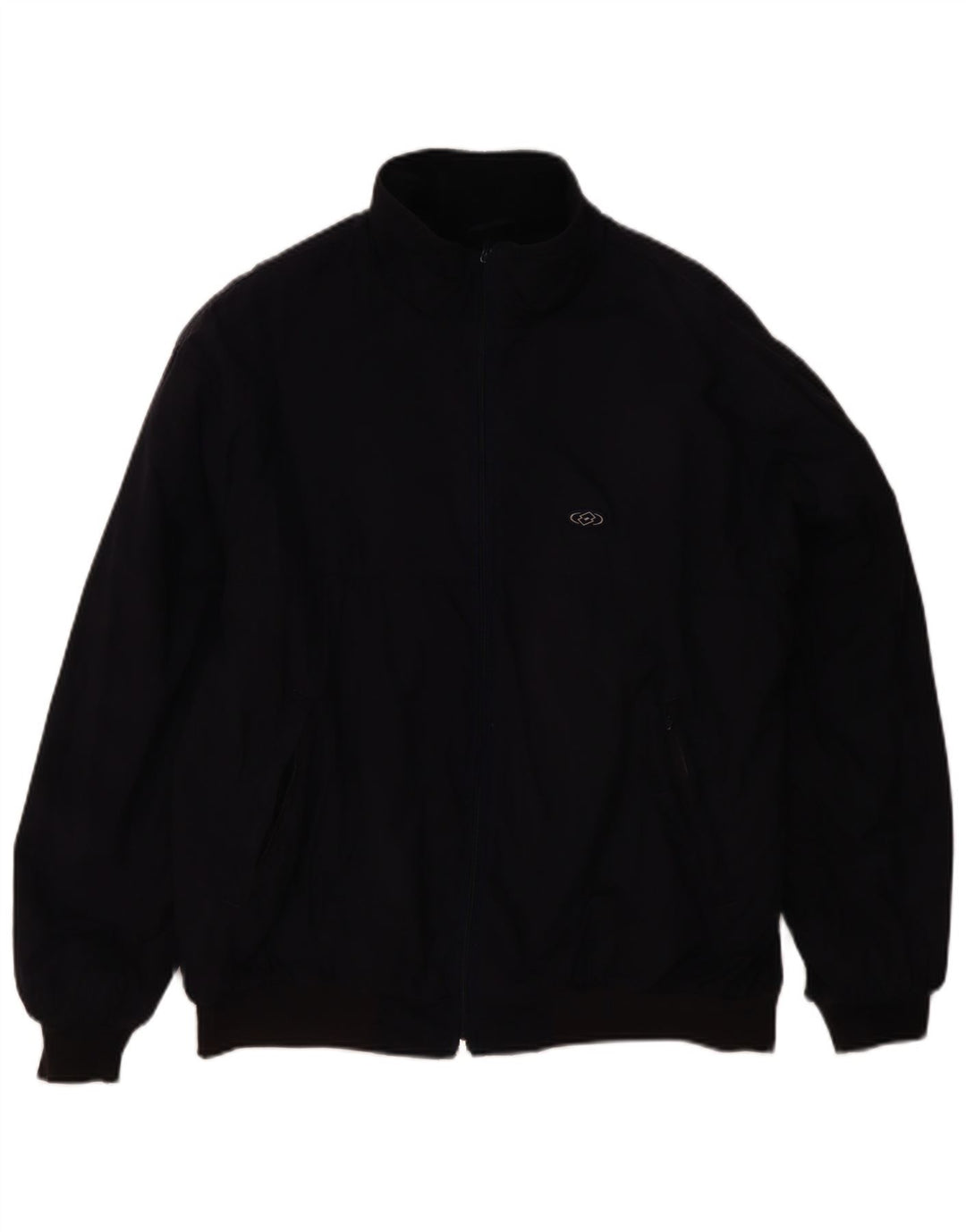 LOTTO Mens Bomber Jacket UK 40/42 Large Navy Blue Nylon