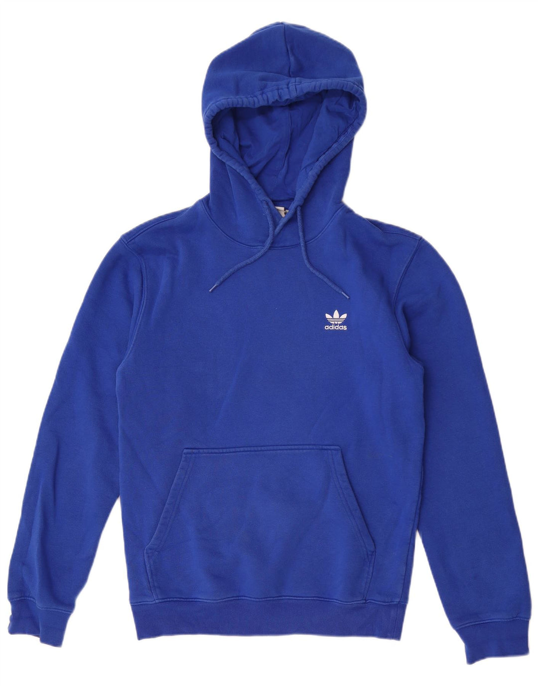 Adidas Mens Hoodie Jumper Small Blue Cotton