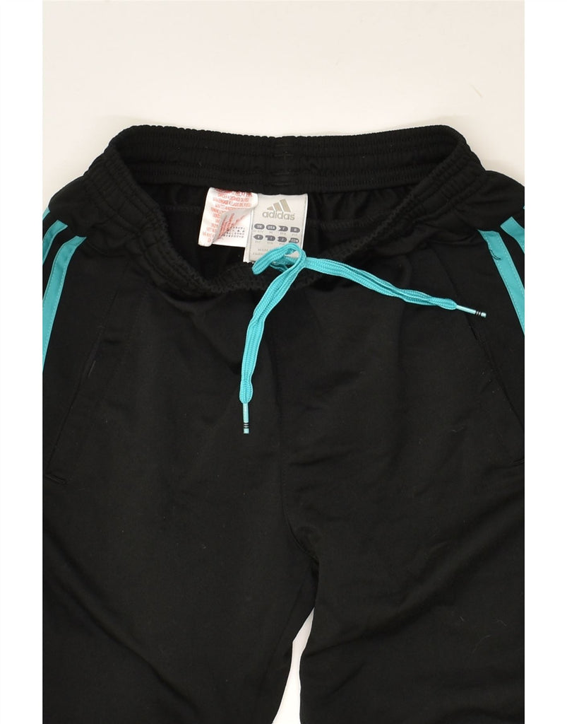 ADIDAS Girls Tracksuit Trousers Joggers 11-12 Years Black Polyester | Vintage Adidas | Thrift | Second-Hand Adidas | Used Clothing | Messina Hembry 