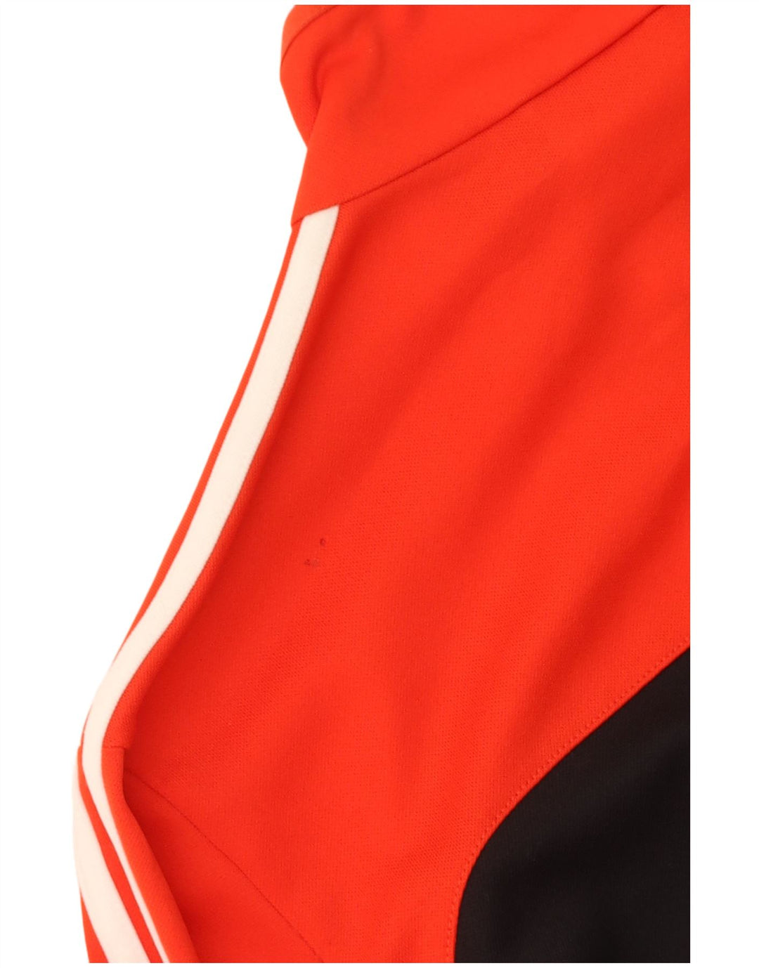 Adidas Mens Tracksuit Top Jacket UK 38/40 Medium Orange Colourblock