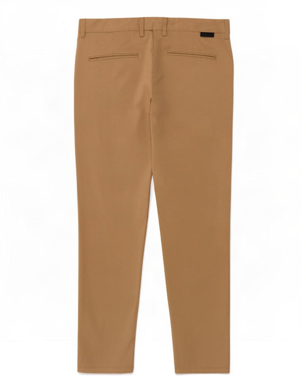 Zara Mens Slim Chino Trousers EU 40 Medium W31 L28 Beige Cotton