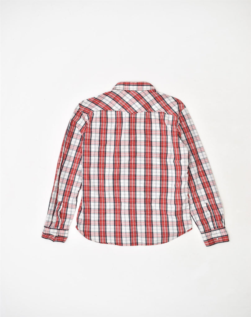 SUN68 Mens Slim Fit Shirt Large Red Check Cotton | Vintage | Thrift | Second-Hand | Used Clothing | Messina Hembry 