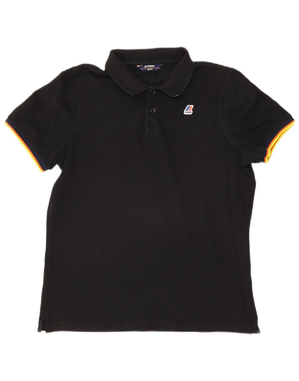 K-Way Mens Polo Shirt Medium Black
