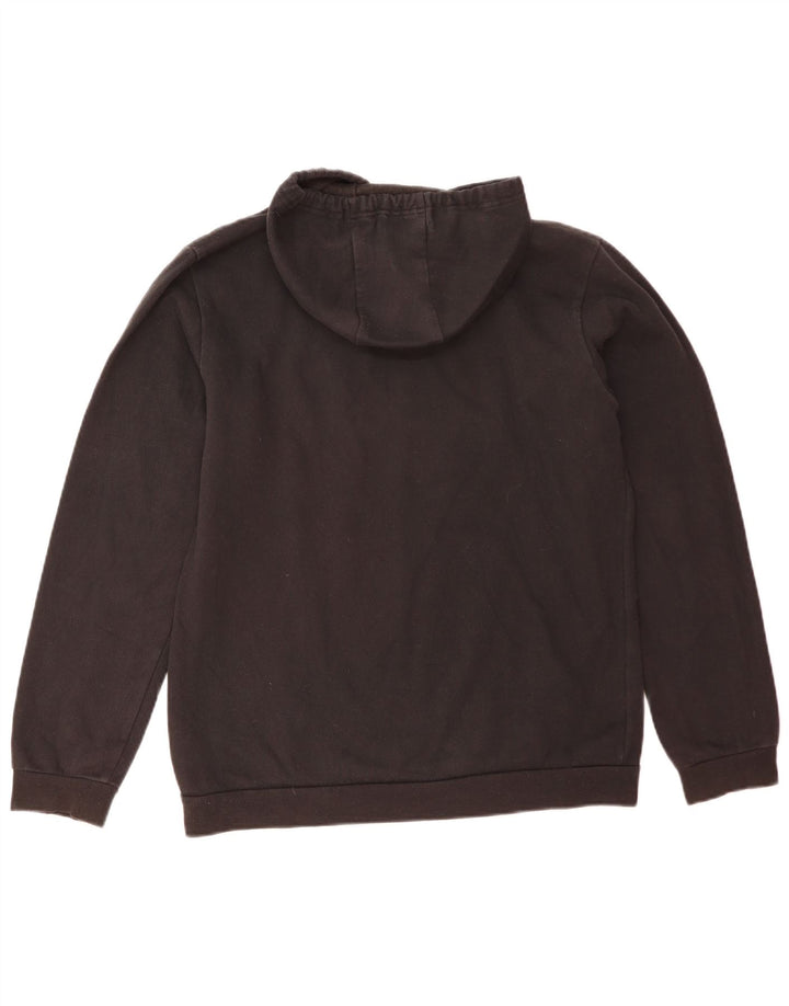 Adidas Mens Hoodie Jumper Medium Black Cotton