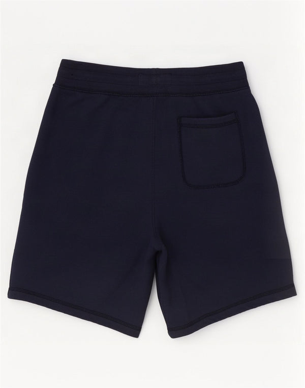 Abercrombie & Fitch Mens Graphic Sport Shorts Small Navy Blue Cotton