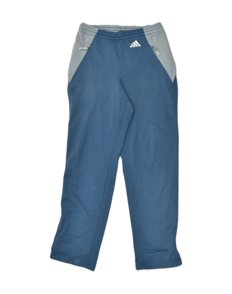 ADIDAS Mens Tracksuit Trousers UK 34/36 Small Blue Colourblock Polyester | Vintage Adidas | Thrift | Second-Hand Adidas | Used Clothing | Messina Hembry 