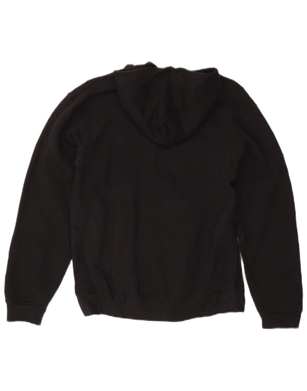 RUSSELL ATHLETIC Boys Hoodie Jumper 13-14 Years XL Black Cotton