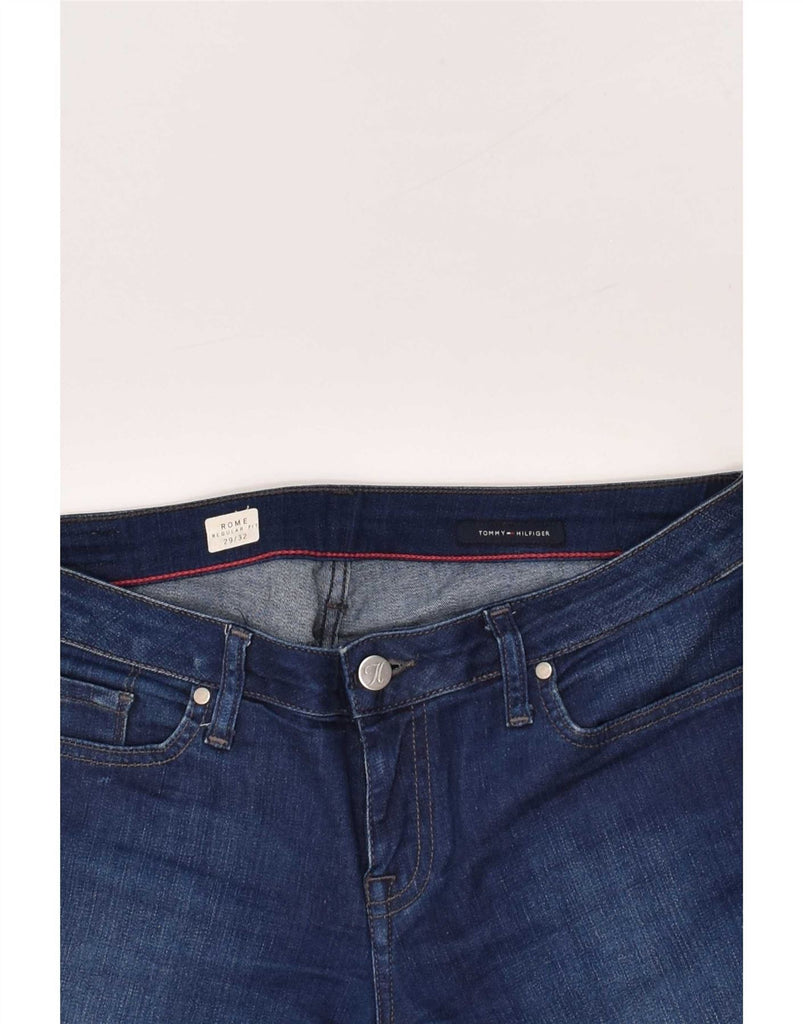 TOMMY HILFIGER Womens Rome Regular Fit Straight Jeans W29 L32 Blue Cotton Vintage Tommy Hilfiger and Second-Hand Tommy Hilfiger from Messina Hembry 