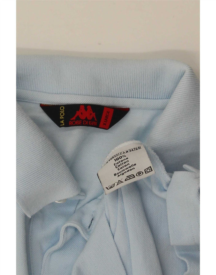 Kappa Mens Polo Shirt XL Blue Cotton