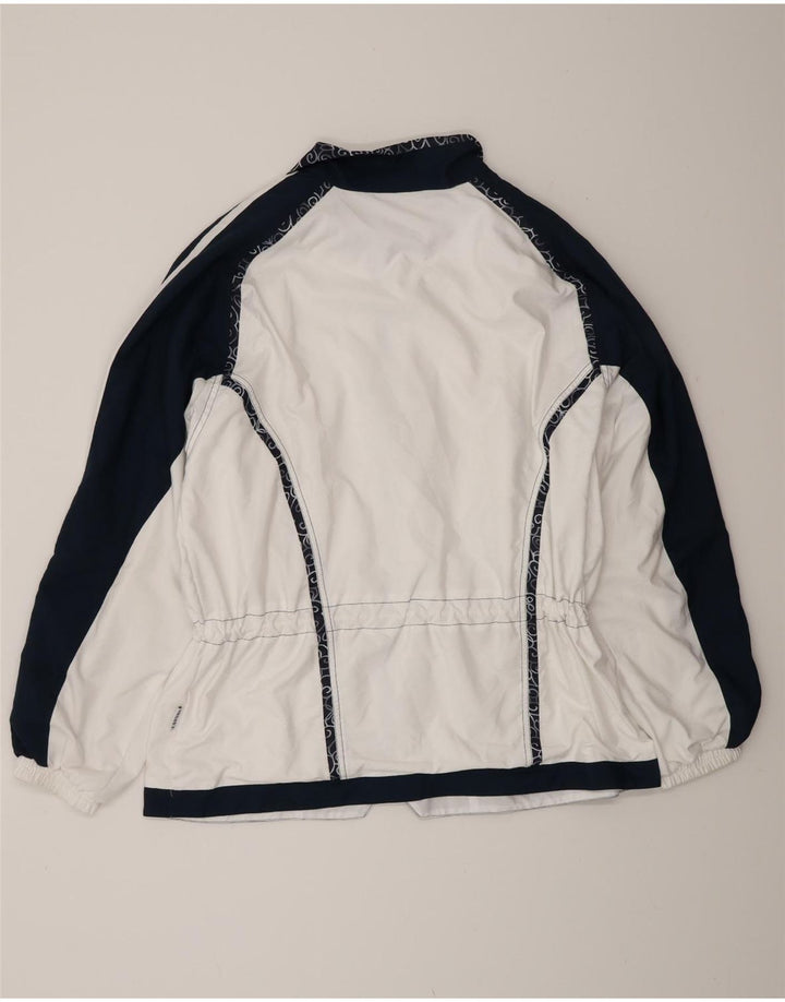 Canyon Mens Tracksuit Top Jacket UK 42 Large White Colourblock Polyester