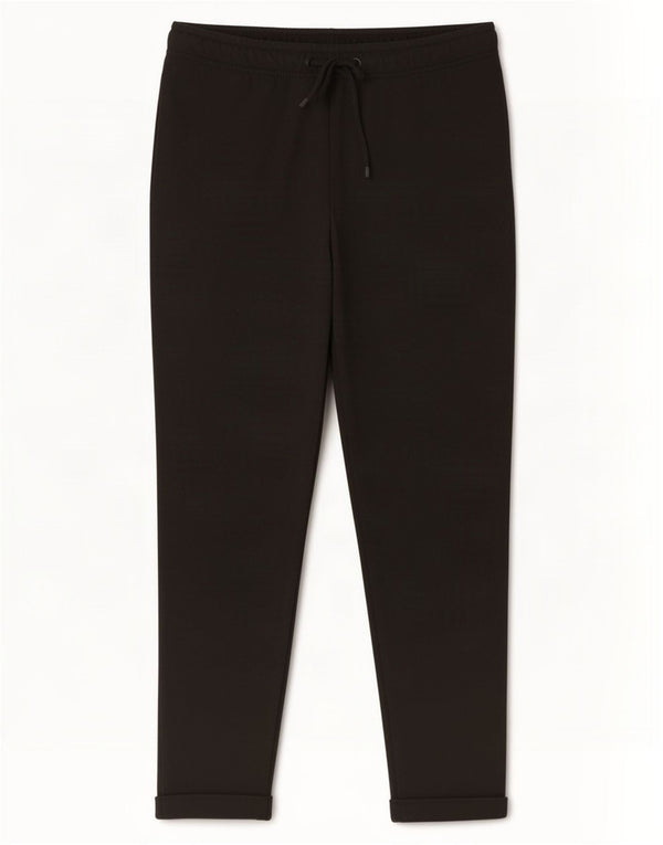 Zara Mens Slim Cropped Trousers Medium W32 L26 Black Polyester