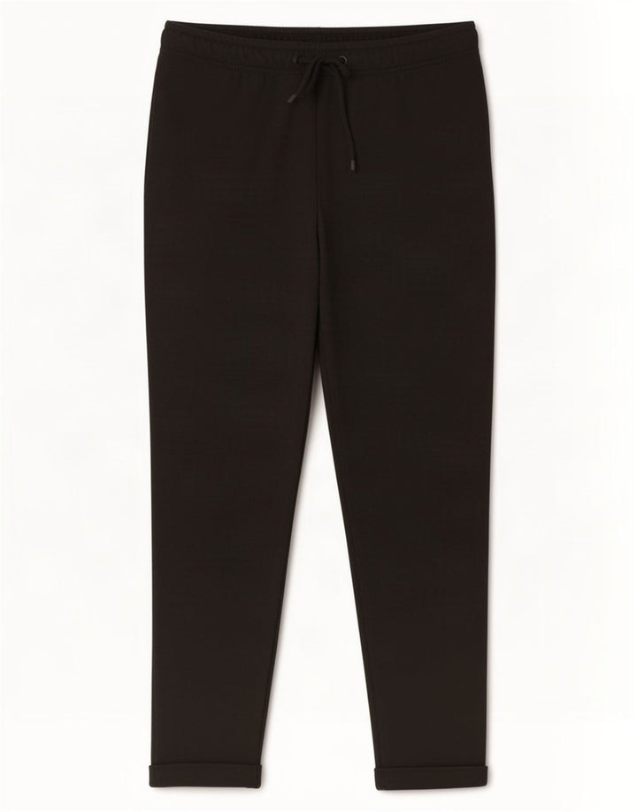 Zara Mens Slim Cropped Trousers Medium W32 L26 Black Polyester