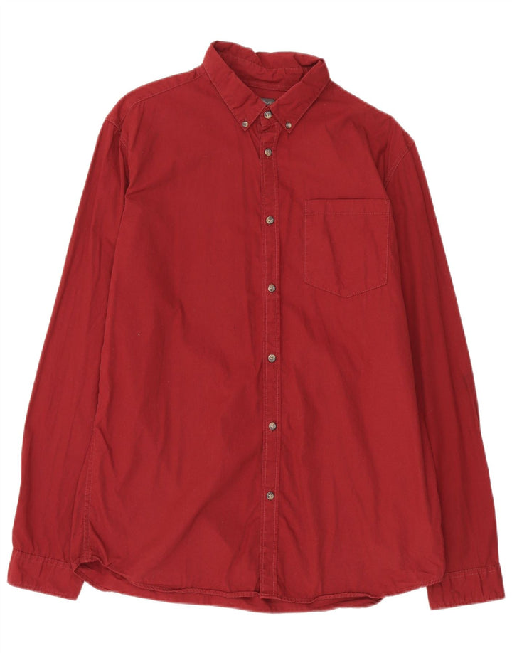 JACK & JONES Mens Shirt XL Red Cotton