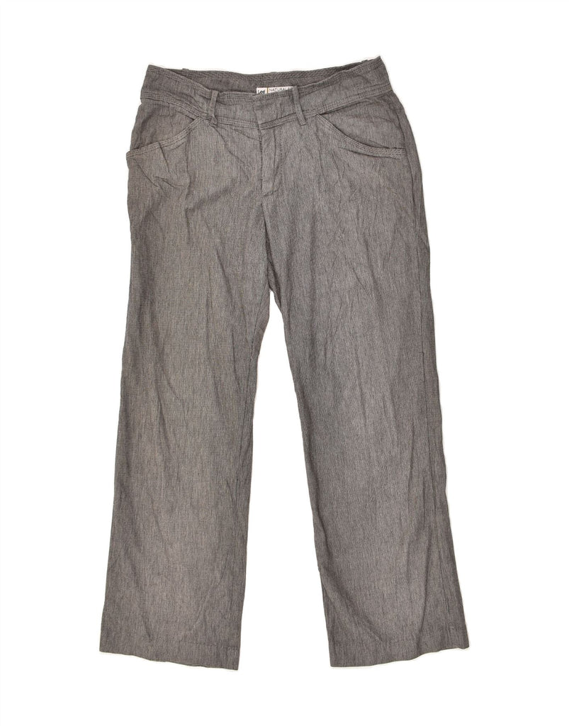 LEE Womens Natural Fit Straight Casual Trousers US 8 Medium W32 L27 Grey Vintage Lee and Second-Hand Lee from Messina Hembry 