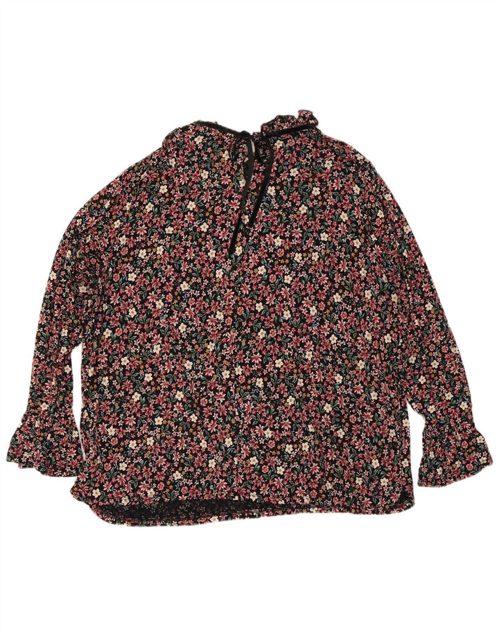 Monsoon Womens Long Sleeve Blouse Top UK 22 3XL Multicoloured Floral