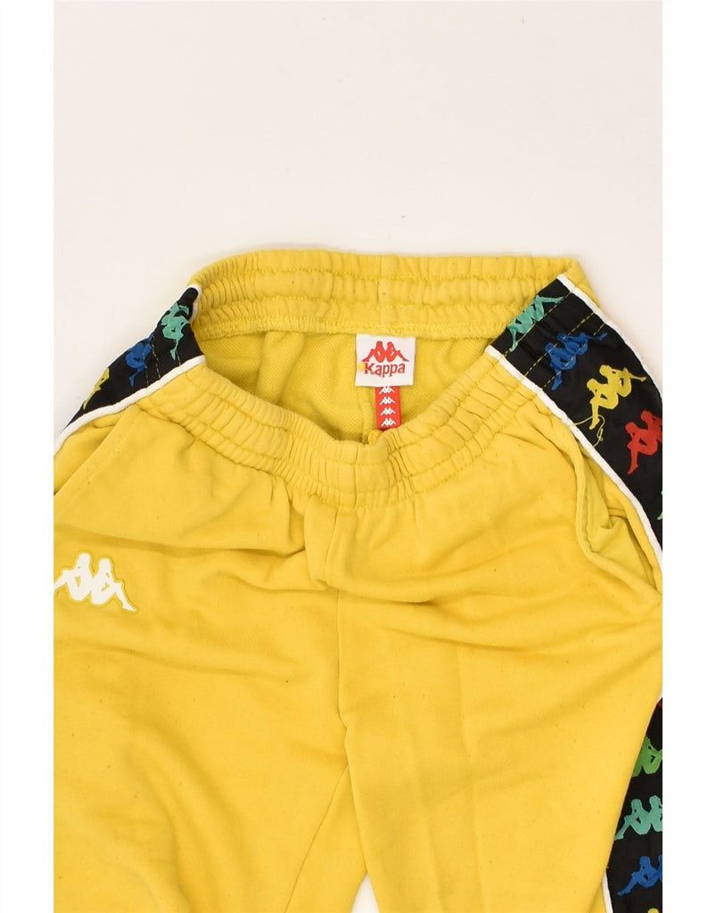 KAPPA Boys Tracksuit Trousers Joggers 7-8 Years Yellow Cotton | Vintage Kappa | Thrift | Second-Hand Kappa | Used Clothing | Messina Hembry 