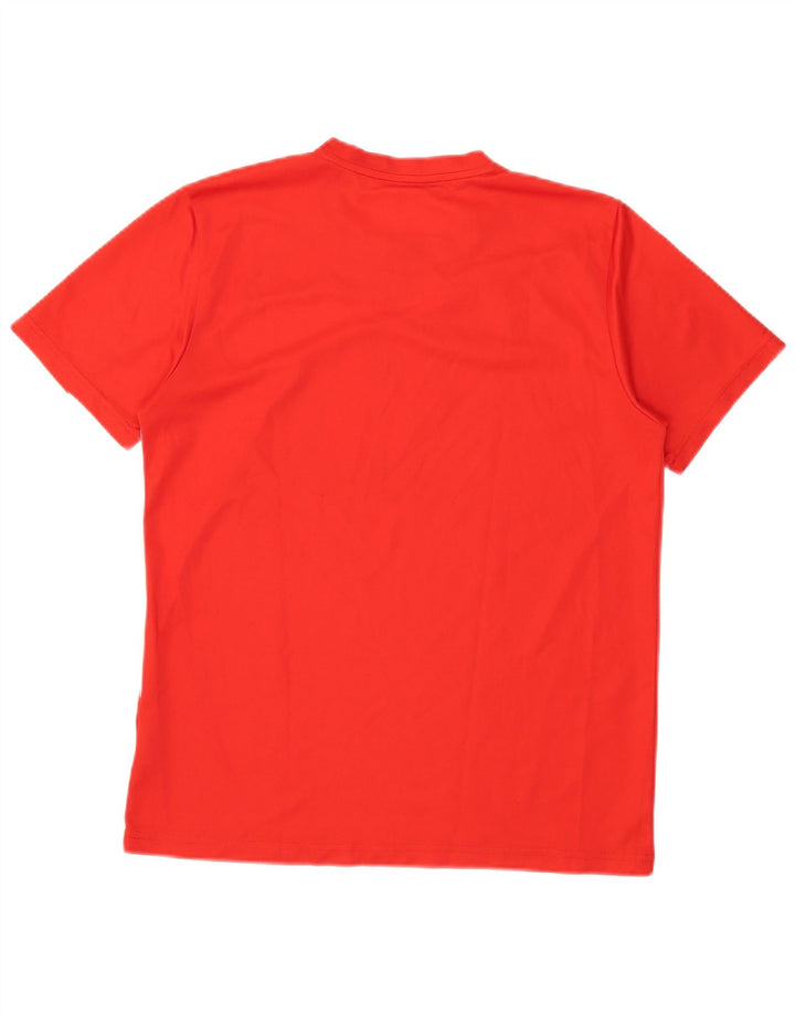 Puma Mens T-Shirt Top Medium Red Colourblock Polyester