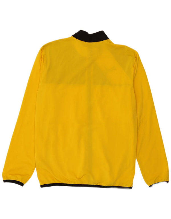 Puma Mens Tracksuit Top Jacket Medium Yellow Colourblock Polyester