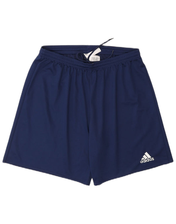 Adidas Mens Climalite Sport Shorts Large  Navy Blue Polyester