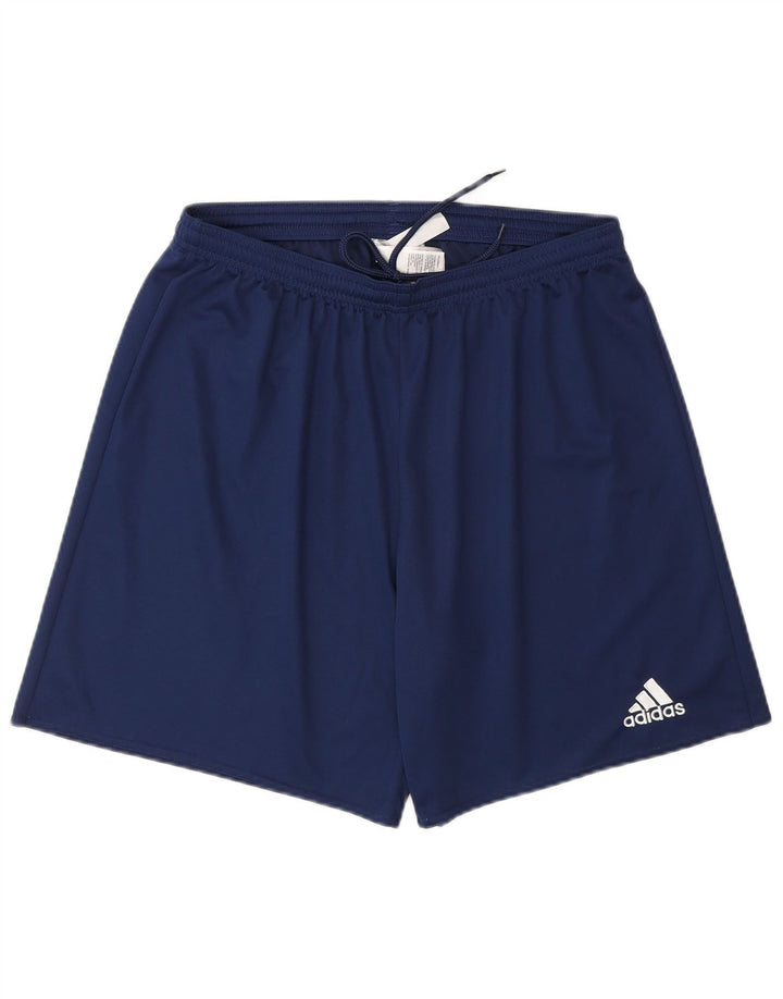 Adidas Mens Climalite Sport Shorts Large  Navy Blue Polyester