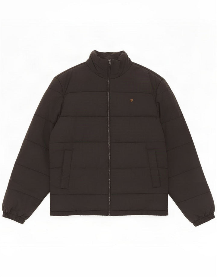 Farah Mens Padded Jacket UK 42 XL Grey Polyamide