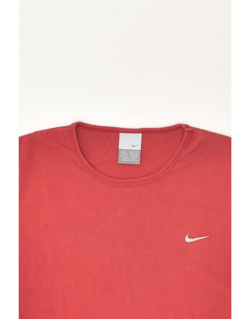 NIKE Womens T-Shirt Top UK 14 Large Red | Vintage Nike | Thrift | Second-Hand Nike | Used Clothing | Messina Hembry 