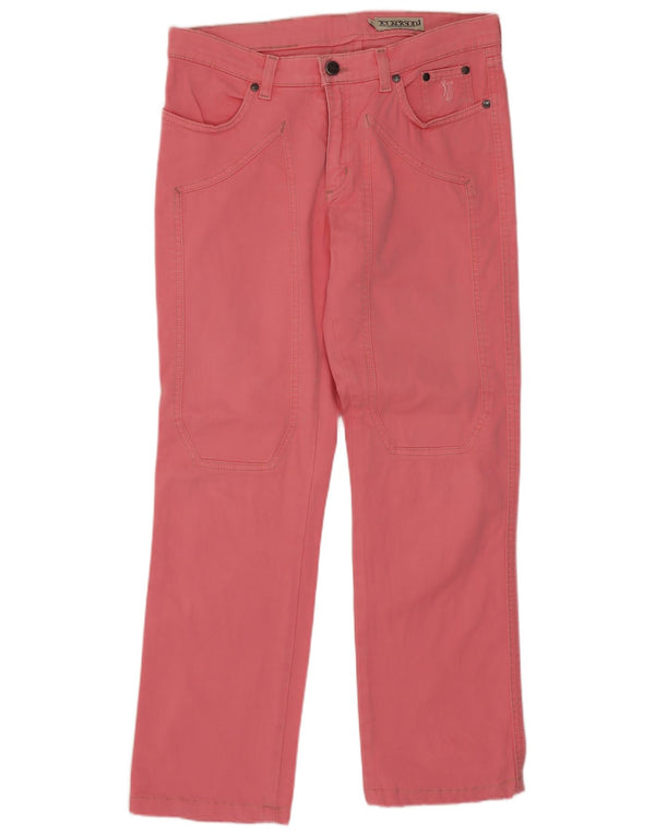 Jeckerson Womens Straight Casual Trousers W30 L27 Pink